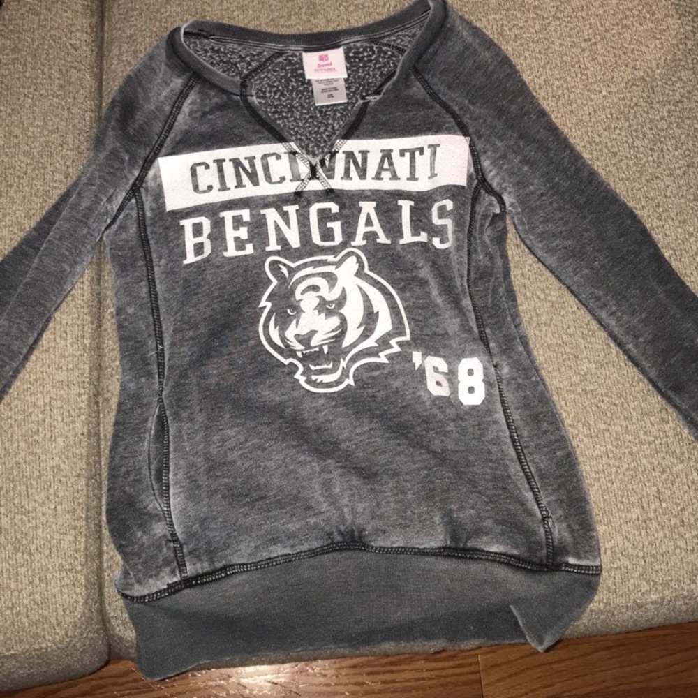 Gray Cincinnati Bengals Sweatshirt
